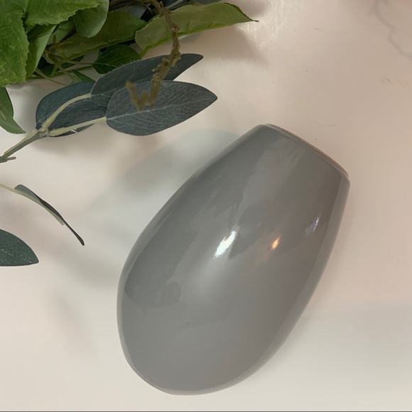 Vintage CDP Natural White Clay Gray Modern Vase - Picture 9 of 10